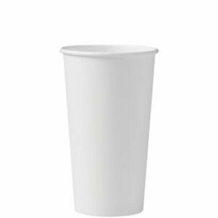 SOLO CUP Cup Paper Hot 20 oz Single Sided Poly White, 15PK 420W-2050